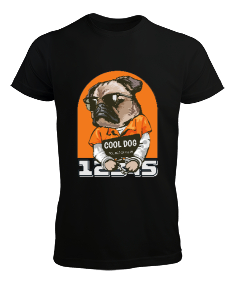 Tisho - Cool Dog Siyah Erkek Tişört