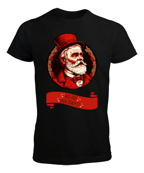 Tisho - Cool Santa Siyah Erkek Tişört