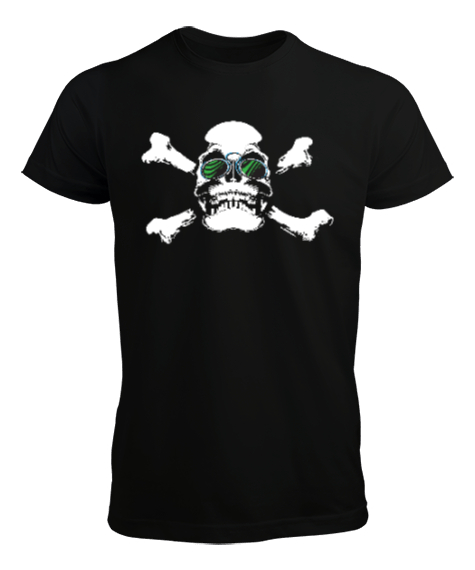Tisho - Cool Skull - Kafatası Siyah Erkek Tişört