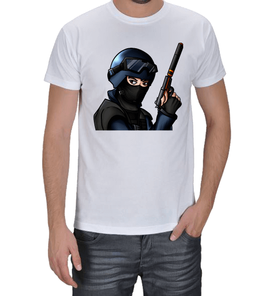 Tisho - Counter Strike - Anti-Terörist Takımı Erkek Tişört