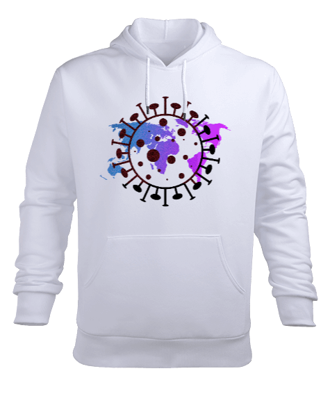 Tisho - Covid-19 Erkek Kapüşonlu Hoodie Sweatshirt