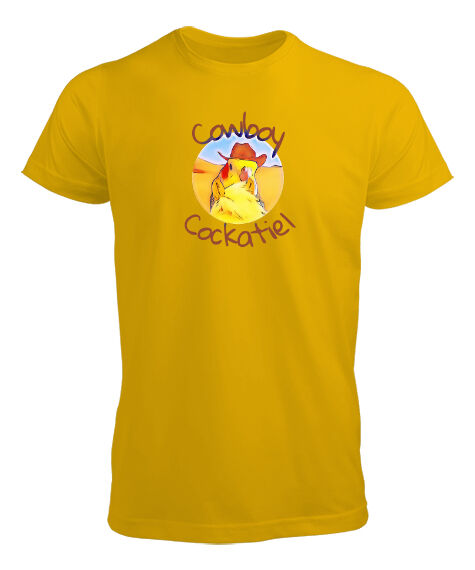 Tisho - cowboy cockatiel Sarı Erkek Tişört