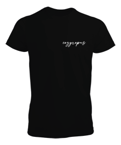 Tisho - cozyropas Siyah Erkek T-Shirt Erkek Tişört