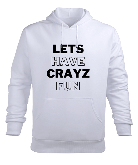 Tisho - CRAYZ Erkek Kapüşonlu Hoodie Sweatshirt