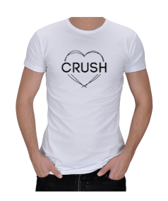 Tisho - Crush yazılı kalpli Erkek Regular Kesim Tişört