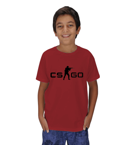 Tisho - CS GO Kırmızı Renk Çocuk Unisex
