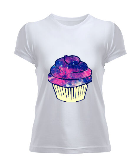 Tisho - cupcake sweet tatlı kek Beyaz Kadın Tişört