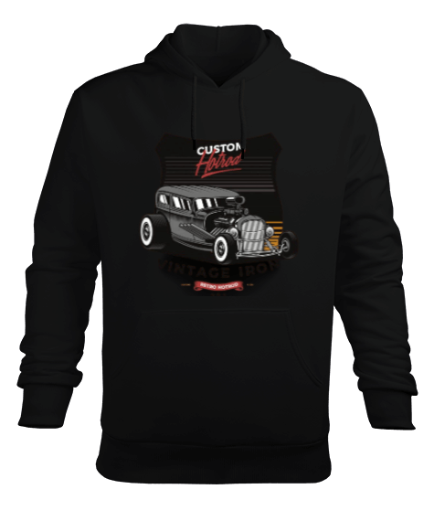 Tisho - Custom hotrod Erkek Kapüşonlu Hoodie Sweatshirt