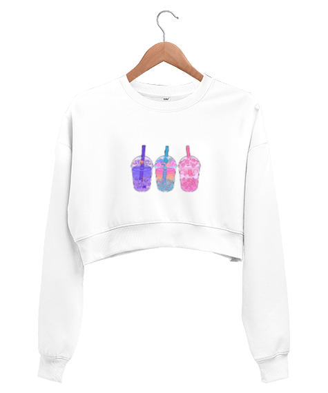 Tisho - CUTE Kadın Crop Sweatshirt