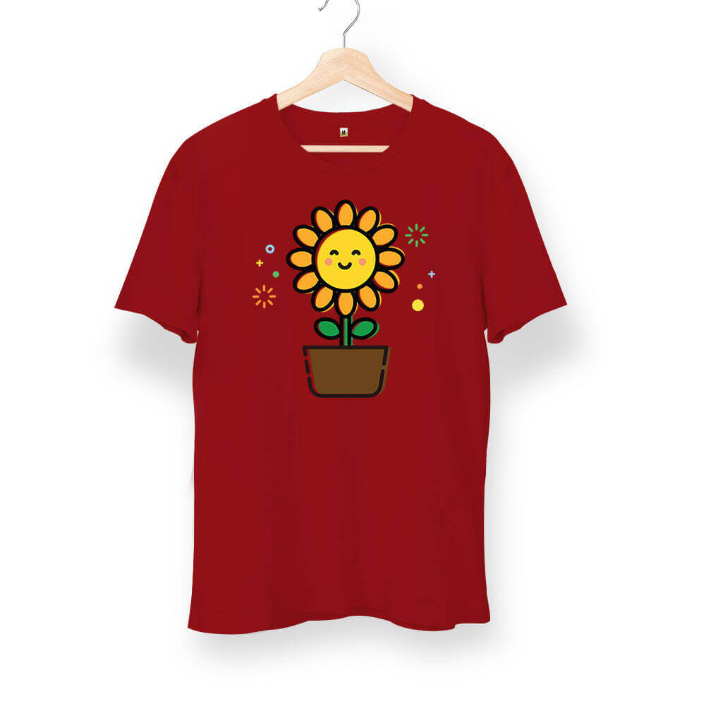 Tisho - Cute Sunflower Ayçiçek Unisex Kısa Kol Tişört
