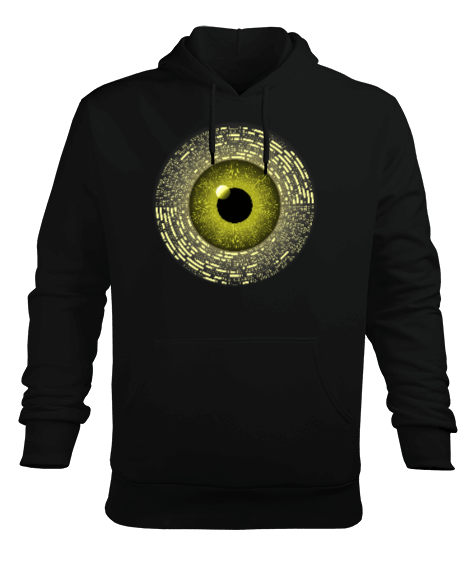 Tisho - Cyber Eye Erkek Kapüşonlu Hoodie Sweatshirt