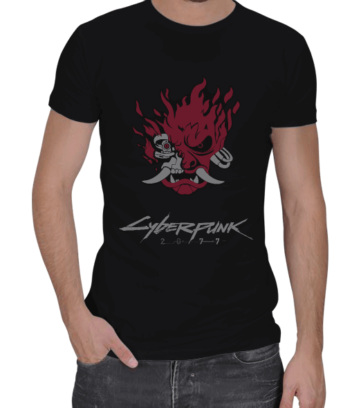 Tisho - Cyberpunk 2077 Erkek Regular Kesim Tişört