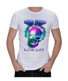 Tisho - Cyberpunk - High Tech Low Life Erkek Regular Kesim Tişört