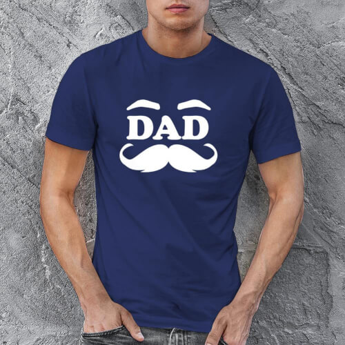 Tisho - Dad Baba Tasarımlı Erkek Kısa Kol Tişört - Tekli Kombin