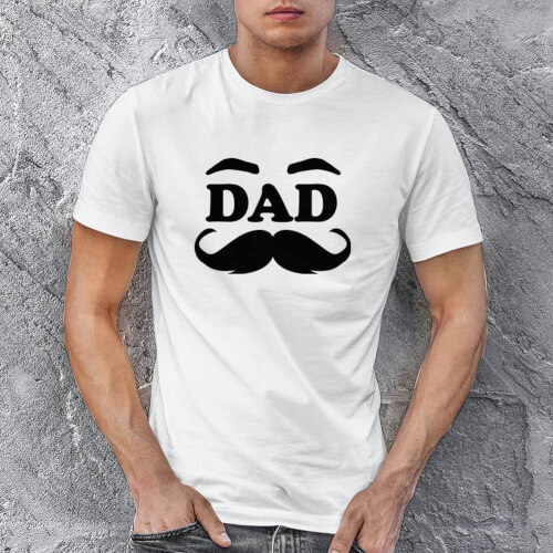 Tisho - Dad Baba Tasarımlı Erkek Kısa Kol Tişört - Tekli Kombin (1)
