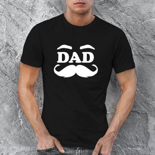 Dad Baba Tasarımlı Erkek Kısa Kol Tişört - Tekli Kombin - Thumbnail