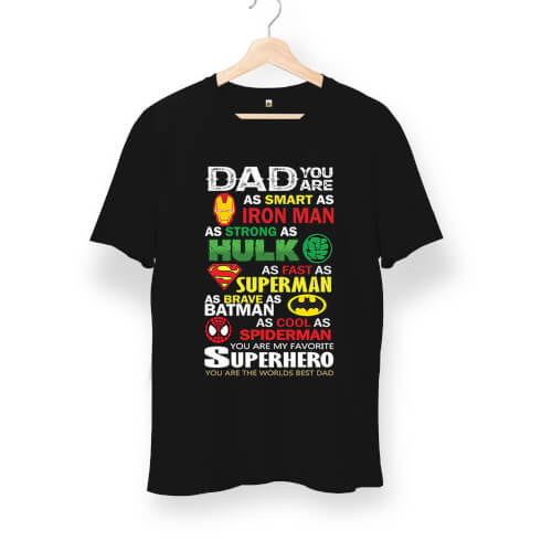 Dad Superheros Unisex Kısa Kol Tişört - Thumbnail