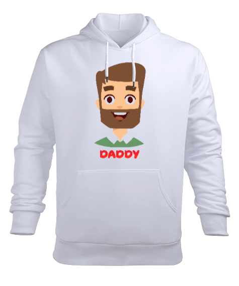 Tisho - Daddy Erkek Kapüşonlu Hoodie Sweatshirt