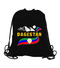 Dağıstan bayrağı,Dağıstan logosu. Büzgülü Spor Çanta - Tisho