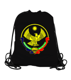 Dağıstan bayrağı,Dağıstan logosu. Büzgülü Spor Çanta - Tisho