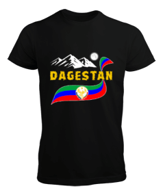Dağıstan bayrağı,Dağıstan logosu. Erkek Tişört - Tisho