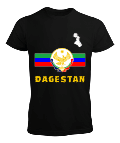 Dağıstan bayrağı,Dağıstan logosu. Erkek Tişört - Tisho