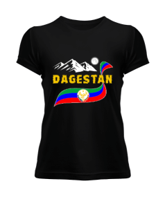 Tisho - Dağıstan bayrağı,Dağıstan logosu. Kadın Tişört