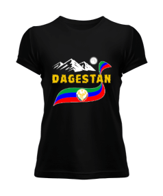 Dağıstan bayrağı,Dağıstan logosu. Kadın Tişört - Tisho