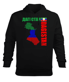 Dağıstan,Kafkas,Dağıstan Bayrağı,Dağıstan logosu. Erkek Kapüşonlu Hoodie Sweatshirt - Tisho