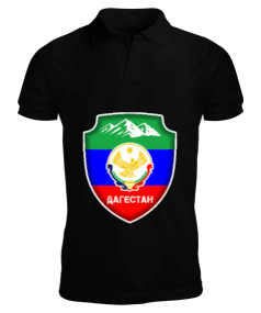 Dağıstan,Kafkas,Dağıstan Bayrağı,Dağıstan logosu. Erkek Kısa Kol Polo Yaka - Tisho