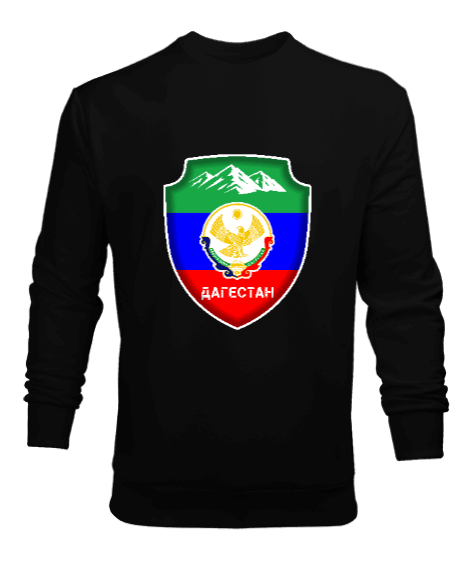 Tisho - Dağıstan,Kafkas,Dağıstan Bayrağı,Dağıstan logosu. Erkek Sweatshirt