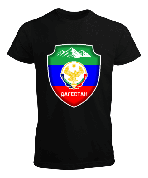 Tisho - Dağıstan,Kafkas,Dağıstan Bayrağı,Dağıstan logosu. Erkek Tişört