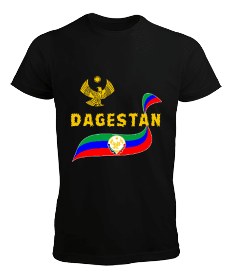 Tisho - Dağıstan,Kafkas,Dağıstan Bayrağı,Dağıstan logosu. Erkek Tişört