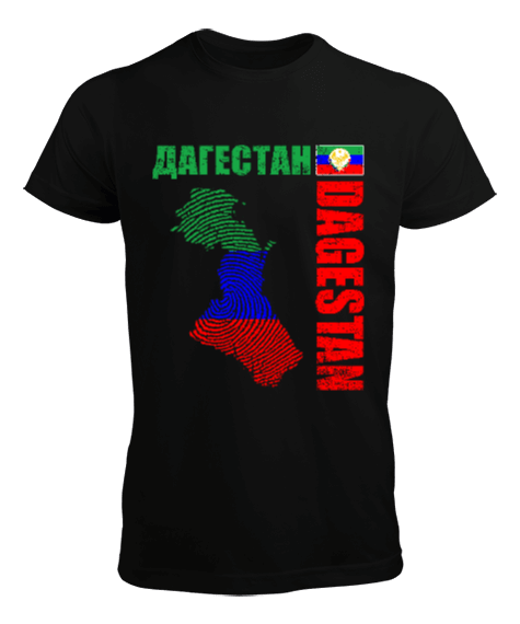 Dağıstan,Kafkas,Dağıstan Bayrağı,Dağıstan logosu. Erkek Tişört - Tisho