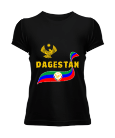 Dağıstan,Kafkas,Dağıstan Bayrağı,Dağıstan logosu. Kadın Tişört - Tisho