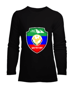 Dağıstan,Kafkas,Dağıstan Bayrağı,Dağıstan logosu. Kadın Uzun Kol Tişört - Tisho