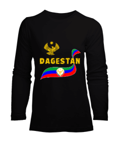 Dağıstan,Kafkas,Dağıstan Bayrağı,Dağıstan logosu. Kadın Uzun Kol Tişört - Tisho