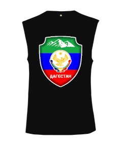 Tisho - Dağıstan,Kafkas,Dağıstan Bayrağı,Dağıstan logosu. Kesik Kol Unisex Tişört