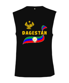 Dağıstan,Kafkas,Dağıstan Bayrağı,Dağıstan logosu. Kesik Kol Unisex Tişört - Tisho