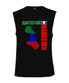 Tisho - Dağıstan,Kafkas,Dağıstan Bayrağı,Dağıstan logosu. Kesik Kol Unisex Tişört