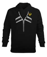 Dağıstan,Kafkas,Dağıstan Bayrağı,Dağıstan logosu. Siyah Erkek Kapüşonlu Hoodie Sweatshirt - Tisho