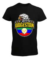 Dağıstan,Kafkas,Dağıstan Bayrağı,Dağıstan logosu. Siyah Erkek Tişört - Tisho