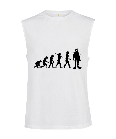 Tisho - dalış kesik kol unisex t-shirt Kesik Kol Unisex Tişört