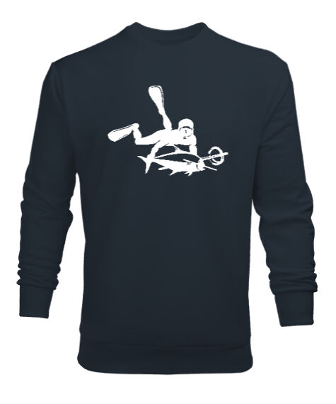 Tisho - Dalış, Zıpkın, Spearfish Füme Erkek Sweatshirt