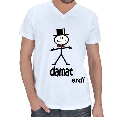 Tisho - DAMAT OLUYORUM Erkek Basic V Yaka