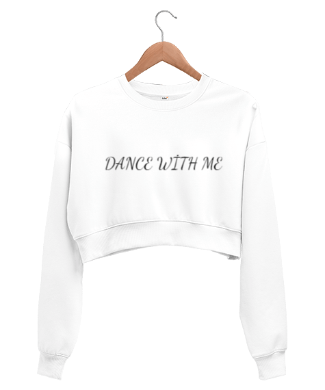 Tisho - DANCE WİTH ME Kadın Crop Sweatshirt