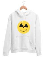 Danger - Tehlikeli ve Sevimli Beyaz Unisex Kapşonlu Sweatshirt - Tisho