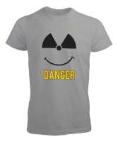 Danger - Tehlikeli ve Sevimli Gri Erkek Tişört - Tisho