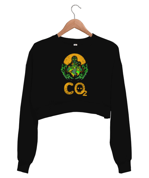 Tisho - Dangerous CO2 Kadın Crop Sweatshirt