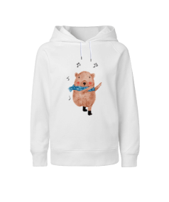 Dans eden ayıcıklı Çocuk Unisex Hoodie Kapüşonlu - Tisho